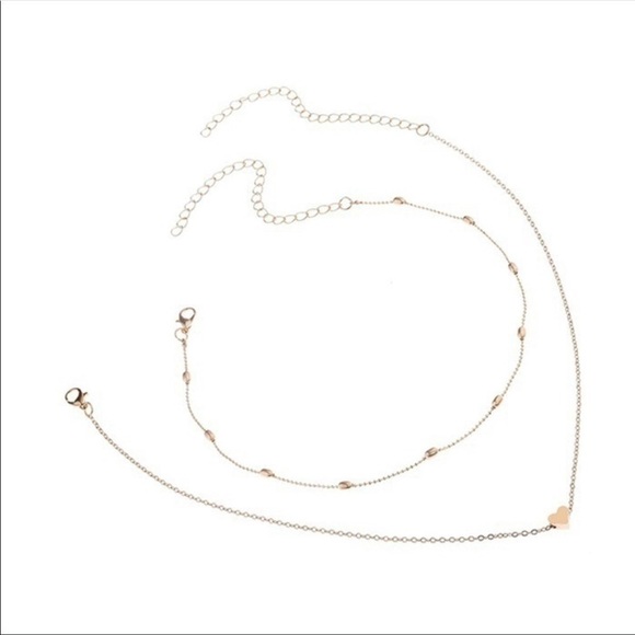2 layer heart choker necklace - Picture 6 of 6